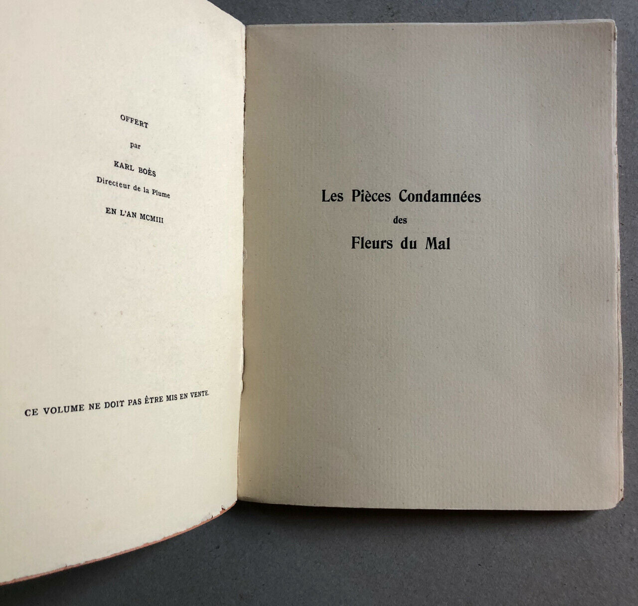 Baudelaire — Les pièces condamnées — eau-forte de Rassenfosse — La Plume  [1903]