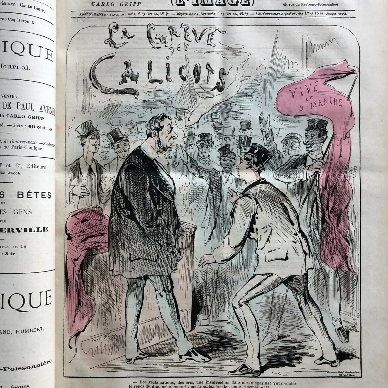 Carlo Gripp — Paris-comique [L'Image] — 52 n°s — première année complète — 1869.