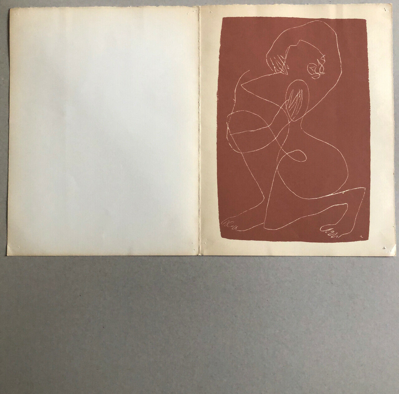 Henri Laurens — Femme agenouillée — sérigraphie n° — Nouvelles Images —1970.