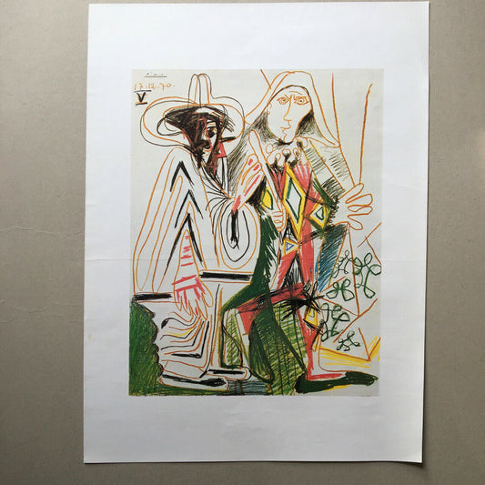 Picasso — tiré-à-part sur papier toilé — galerie Vercel — 48 x 65 cm. — 1972.