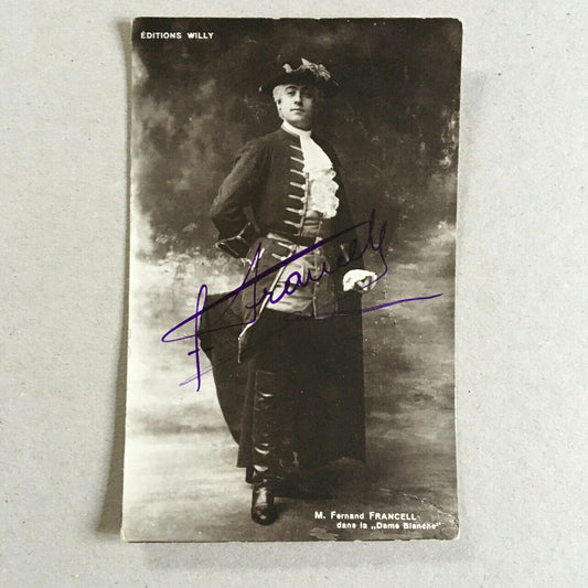 Fernand Francell — original signed, dedicated photograph — 9x14 — 1948.