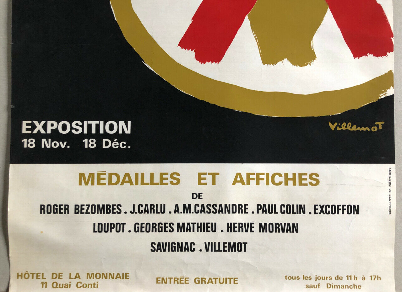 Villemot — Headliners — silkscreen poster — Monnaie de Paris — 60 x 40