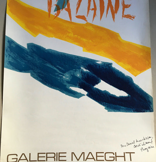 Bazaine — Signed exhibition poster — Maeght gallery — 53.5x74 cm — 1972.