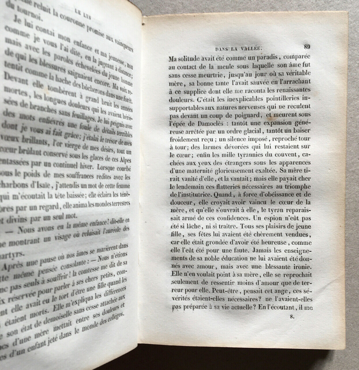 Honoré de Balzac — Le Lys dans la vallée — 2ème édition — Charpentier — 1839.