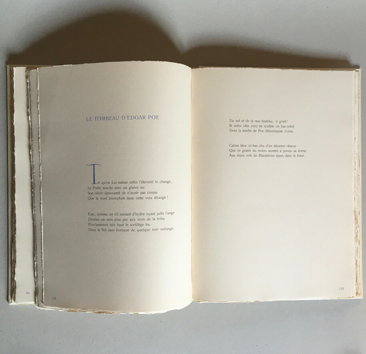 Stéphane Mallarmé — Poesies — ex. No. 28/88 — The Typographic Company — 1938.