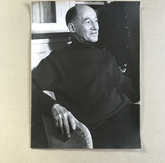 Marcel Jouhandeau in the 1950s — large silver print — 30x40 cm.