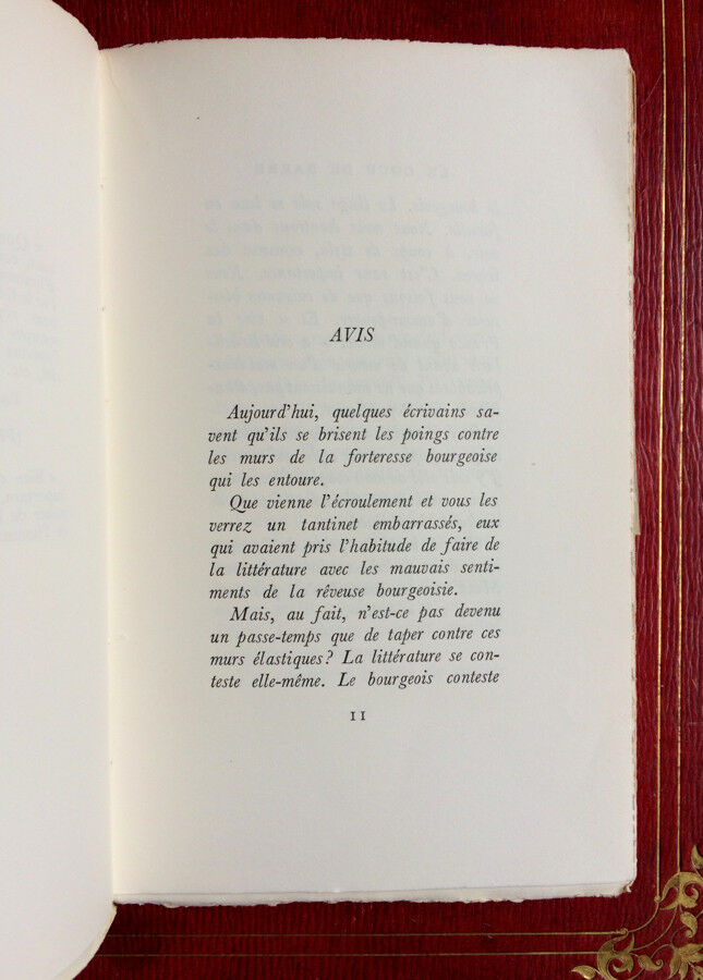 JEAN CAU - LE COUP DE BARRE - ÉDITION ORIGINALE - N° 27/43 - GALLIMARD - 1950.