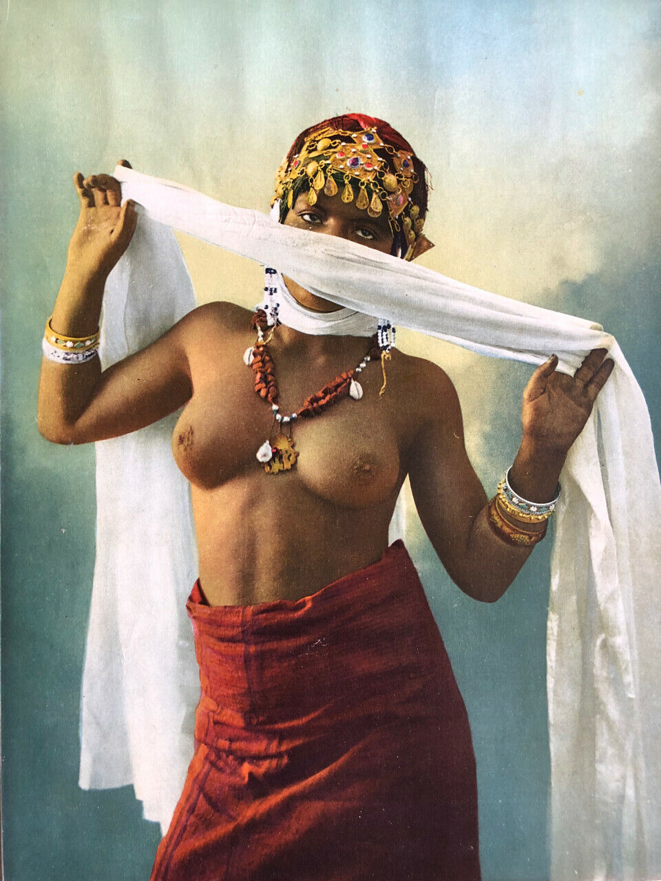 Belly dancer — Algiers — ADIA photochromy — 22 x 17 cm — Nice — c.1900.