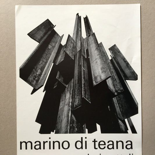 Francesco Marino di Teana — Affiche d'exposition galerie Attali — SPID — 1975.