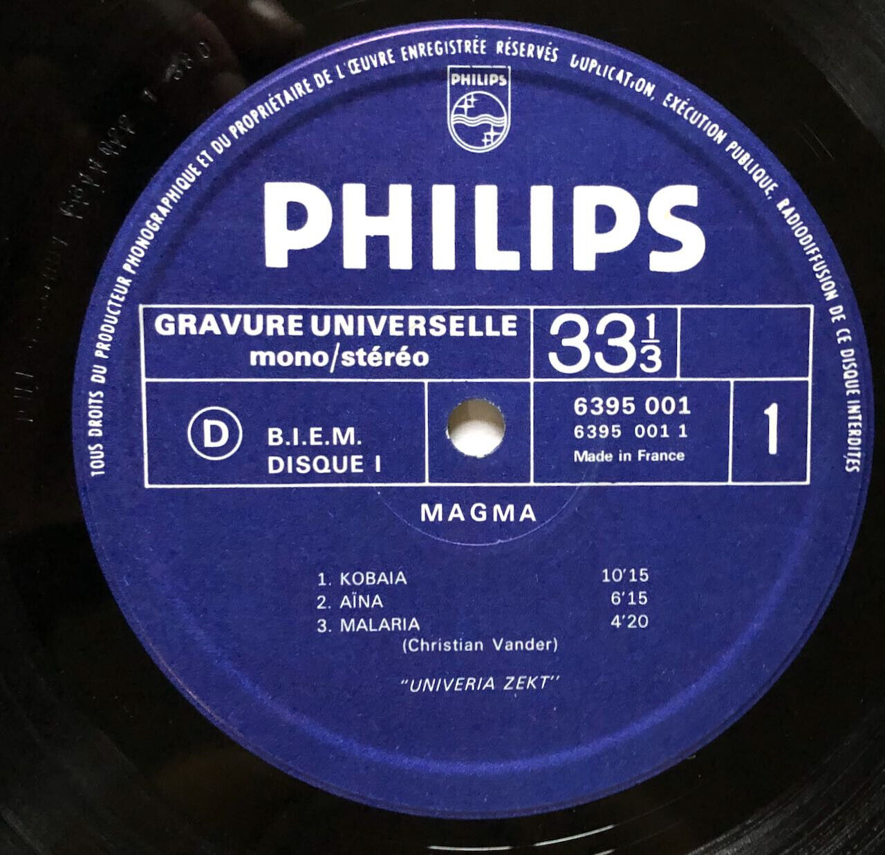 Magma — 1er album — 1er pressage original press 2 x LPs — Philips 6395001 — 1970