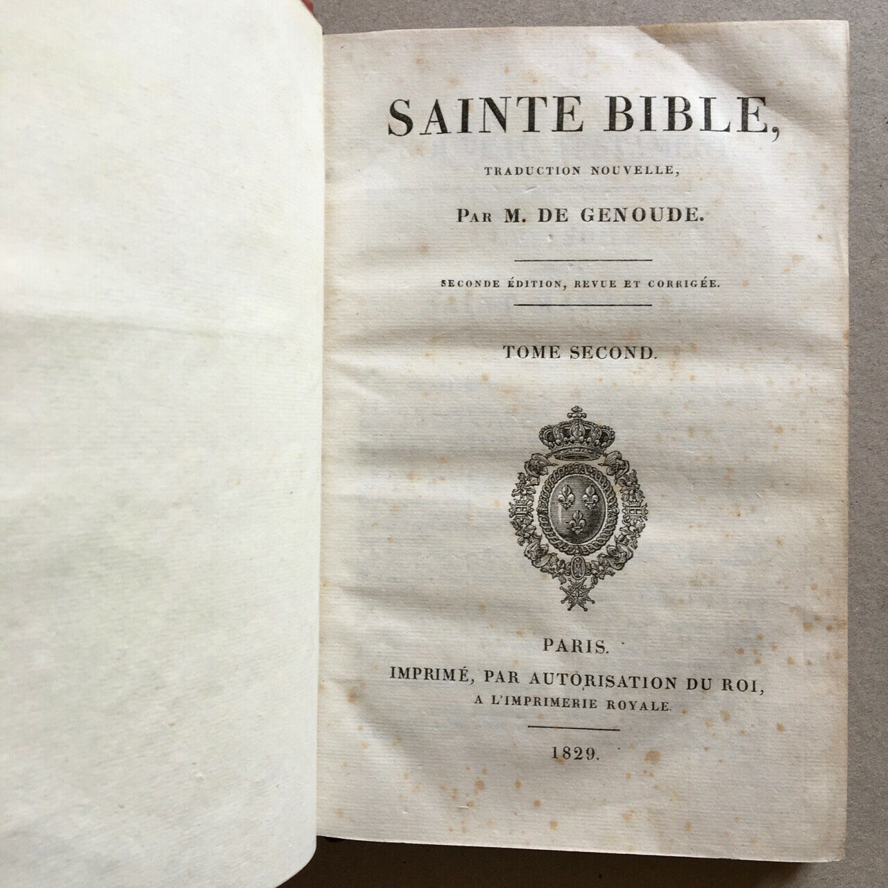 De Genoude (trans.) — Holy Bible — romantic binding (Adrien L'Anglois) — 1828