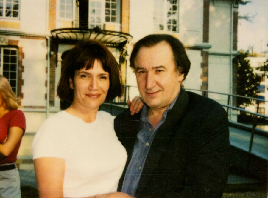 Clémentine Célarié & Jean-François Balmer — polaroid original couleur — 1996