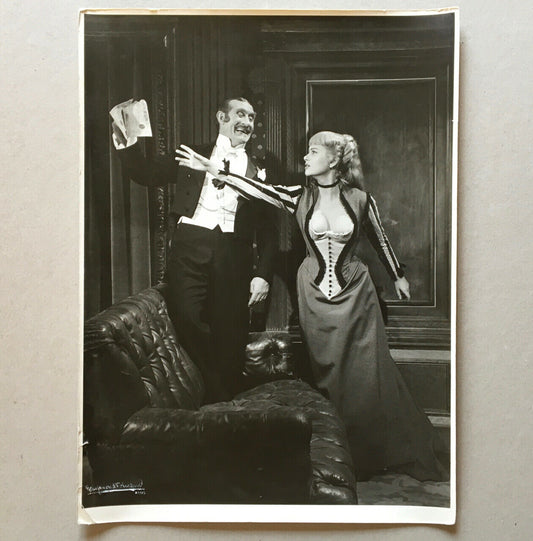 Voinquel — Martine Carol &amp; Noël Roquevert in 'Nana' — 39x30 — blind stamp —1955