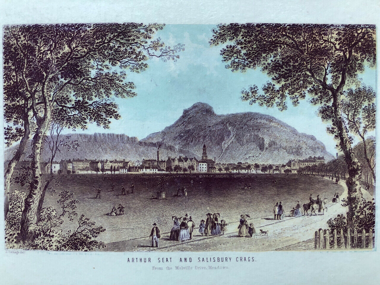 J. Ramage — The City of Edinburgh — Album of 10 color lithographs — c. 1850.