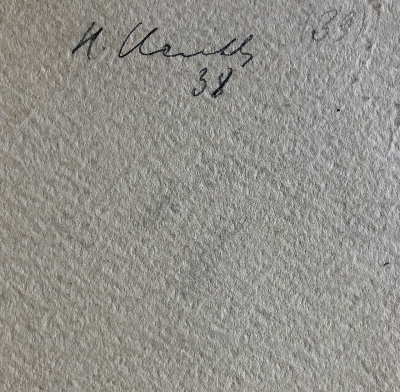 H K... — Fleurs — aquarelle sur papier signée et datée au dos — 1938.