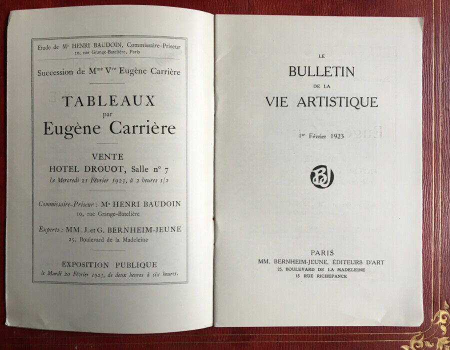 Félix Fénéon — The Bulletin of artistic life — 48 issues over three years — Bernheim-Jeune — 1923 to 1925.