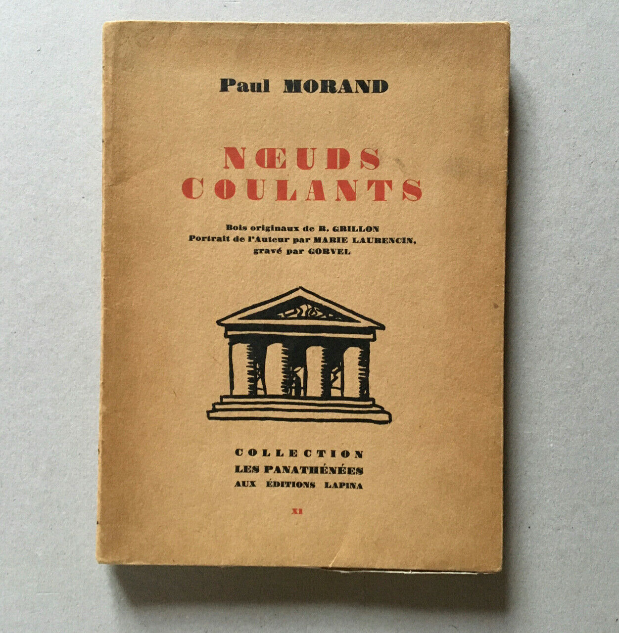 Paul Morand — Nœuds coulants — front. Laurencin — É.O. — ex. n° — Lapina — 1928.