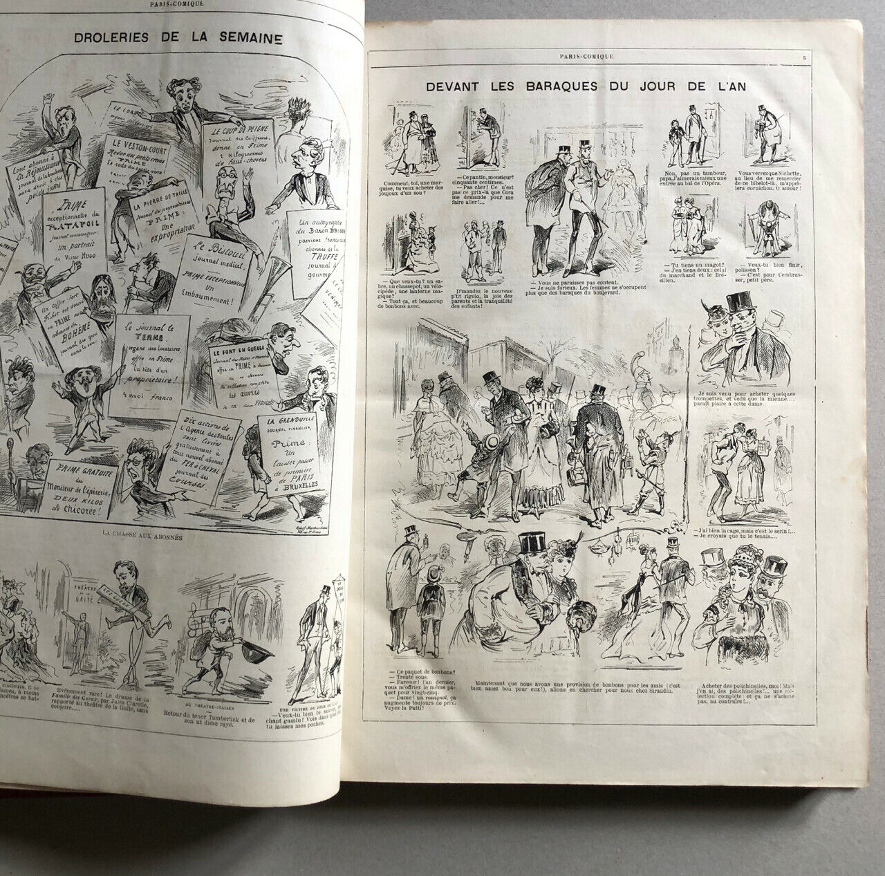 Carlo Gripp — Paris-comique [L'Image] — 52 issues — first full year — 1869.