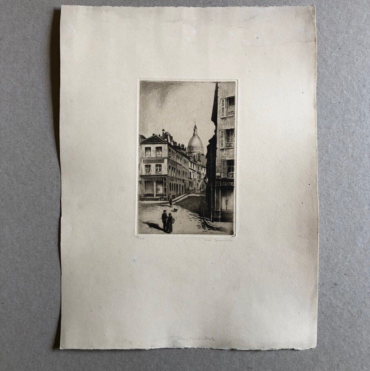 Montmartre — Moulin de la Galette — 2 etchings signed &amp; numbered 6/200.