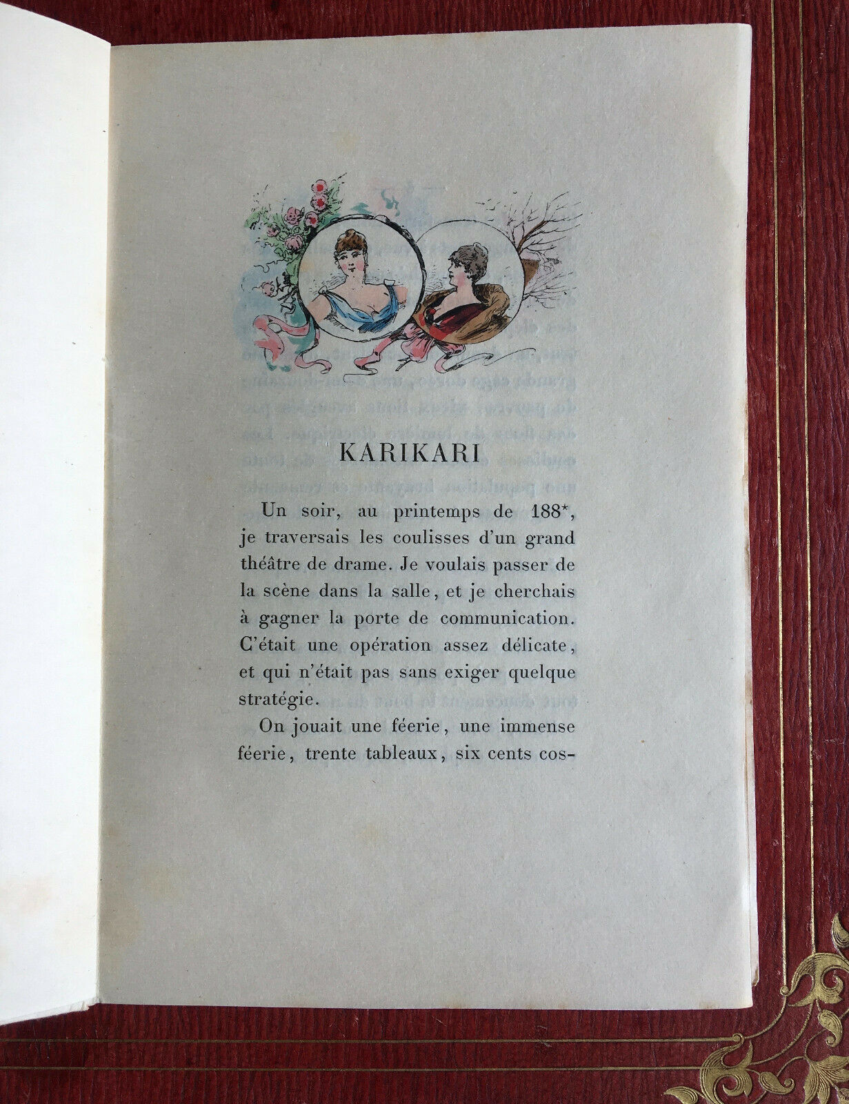 L. HALÉVY - KARIKARI - HC/JAPAN EDITION - 10 WATERCOLORS BY HENRIOT - CONQUET 1887