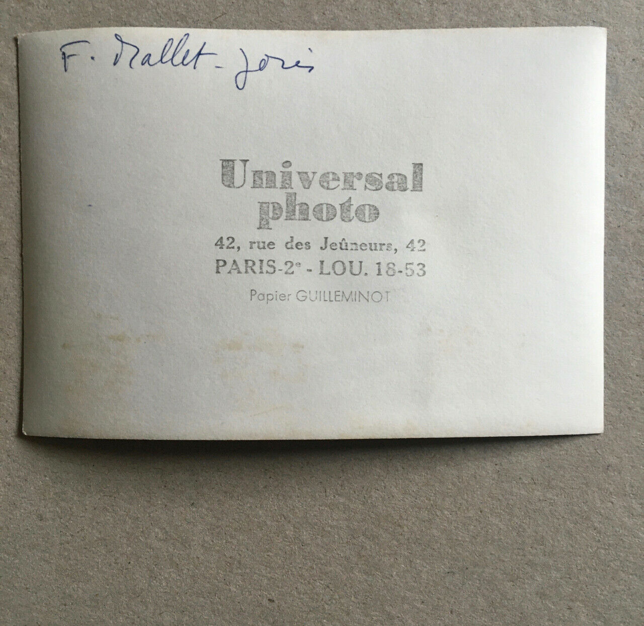 Françoise Mallet-Joris — original silver print — Universal photos — 13x9 cm