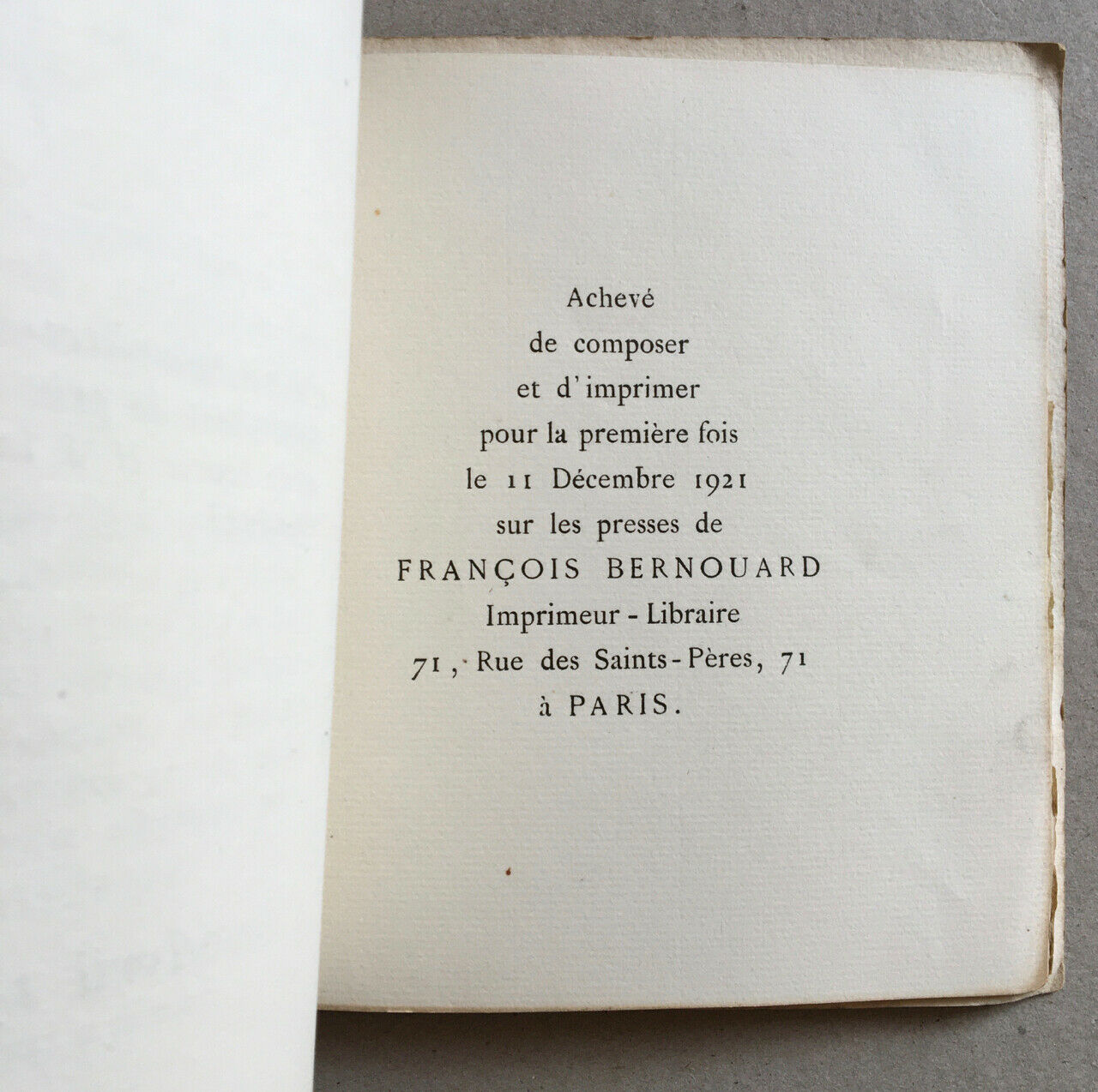 Rémy de Gourmont — Bibliothèque de ma poupée — Front.Raoul Dufy — ex.n°/512 1921