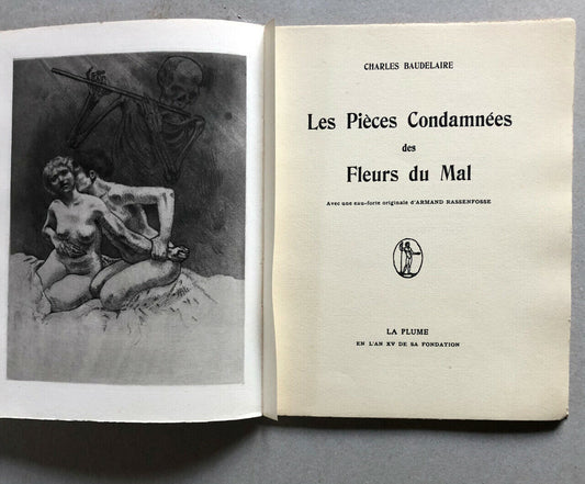 Baudelaire — Les pièces condamnées — eau-forte de Rassenfosse — La Plume  [1903]