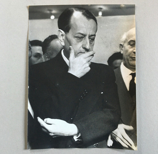André Malraux — grand tirage argentique — 30x40 cm — années 50.
