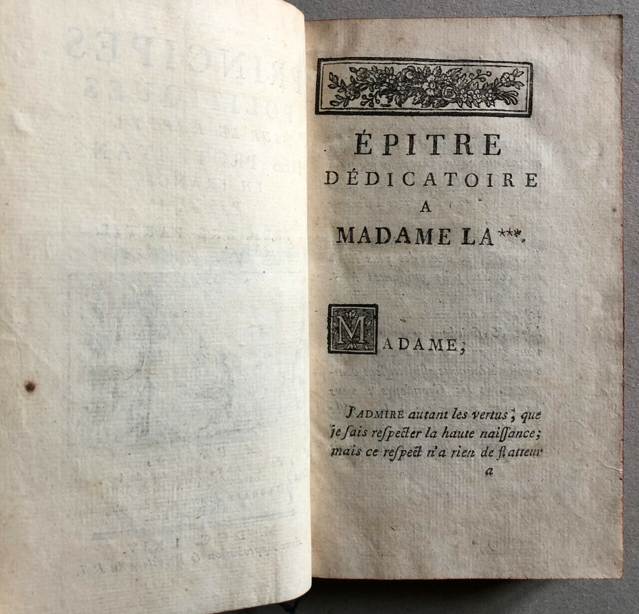 Turmeau de la Morandière — Political principles on the recall of Protestants é.o