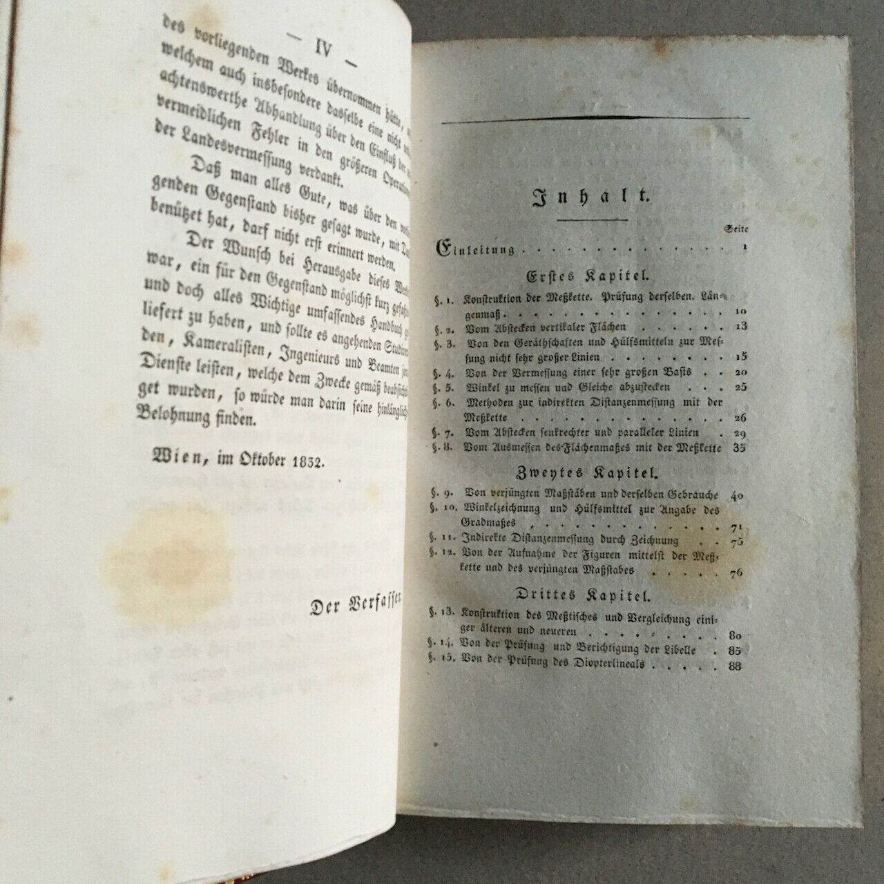 Kaspar Bauer — Anfangsgründe der praktischen Geometrie — Carl Gerold — 1833.