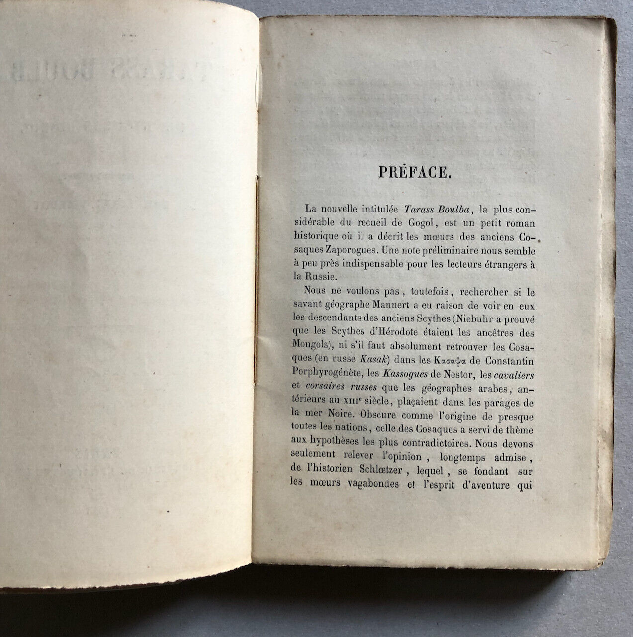 Nicolas Gogol — Tarass Boulba — trad. Viardot — chemins de fer-Hachette — 1853.