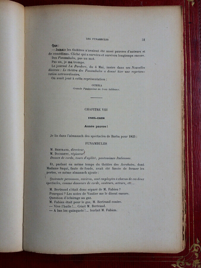 LOUIS PÉRICAUD - LE THÉÂTRE DES FUNAMBULES - ÉDITION ORIGINALE - SAPIN  1897