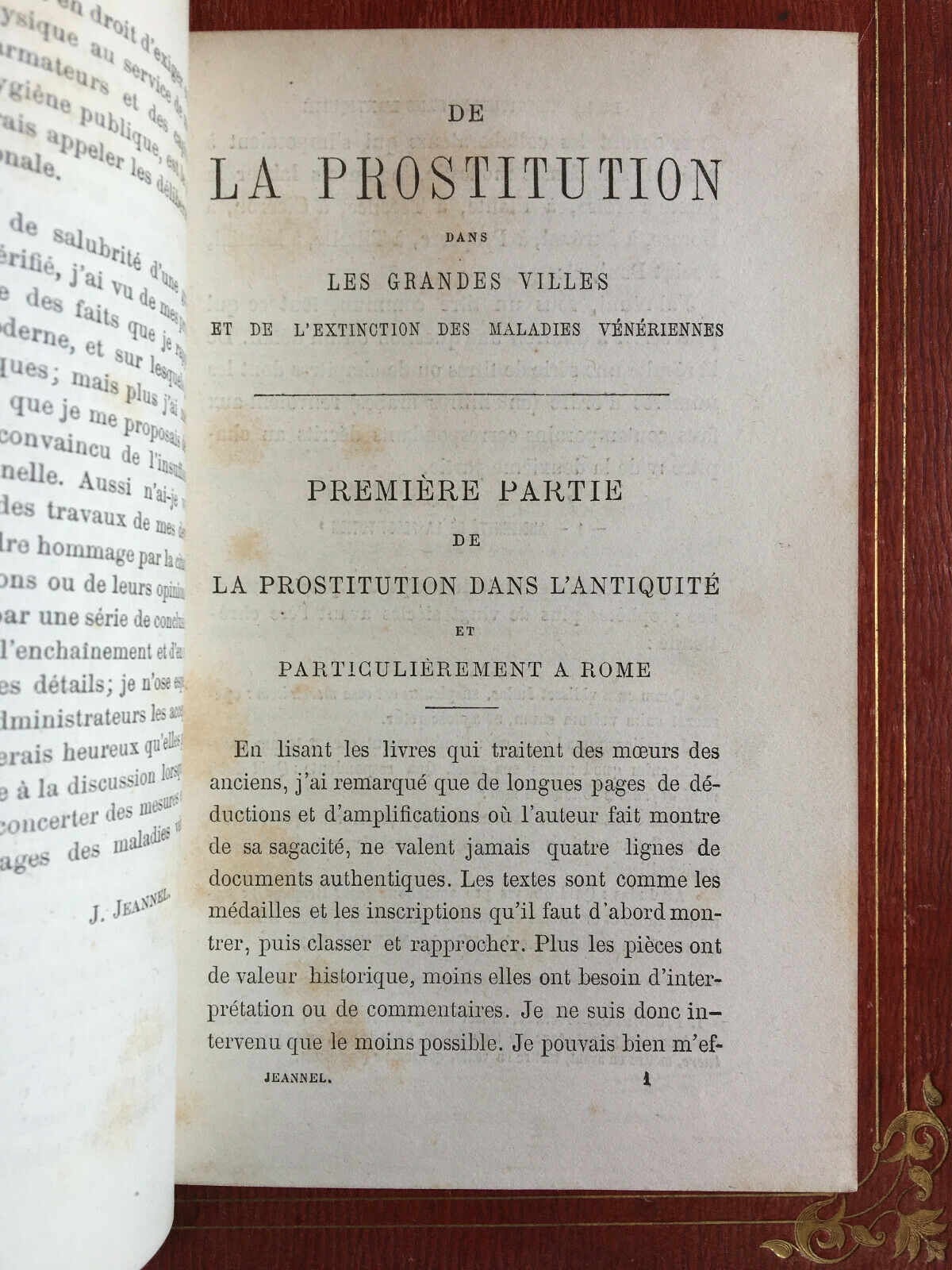 Docteur Jeannel — De la Prostitution dans les grandes villes au XIXe siècle — É.O. —  Baillière — 1868.
