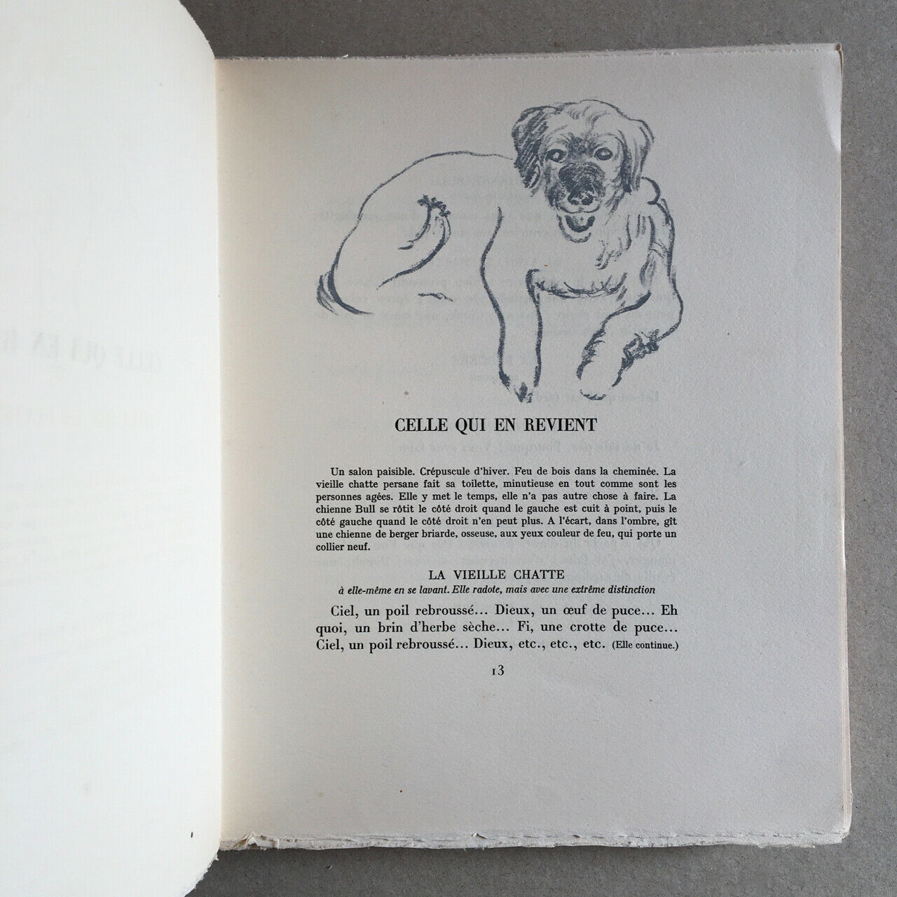 Colette — 12 Animal Dialogues — ill. Mourlot — issue with continuation — Pen-Mur — 1945.