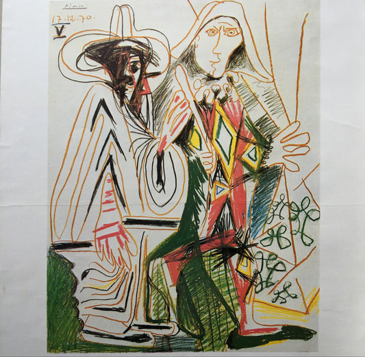 Picasso — off-print on canvas paper — Vercel gallery — 48 x 65 cm. — 1972.