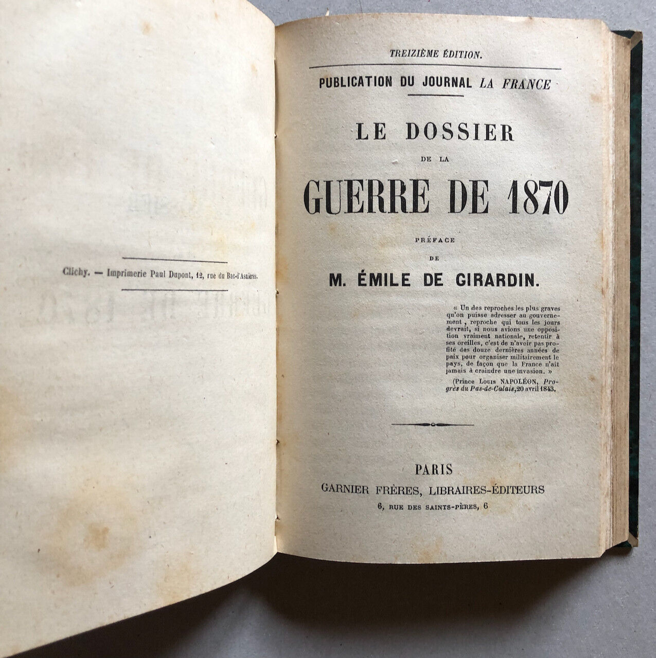 Proudhon — La Révolution sociale + Veuve d'un soldat +3 — é.o. — Garnier — 1852.