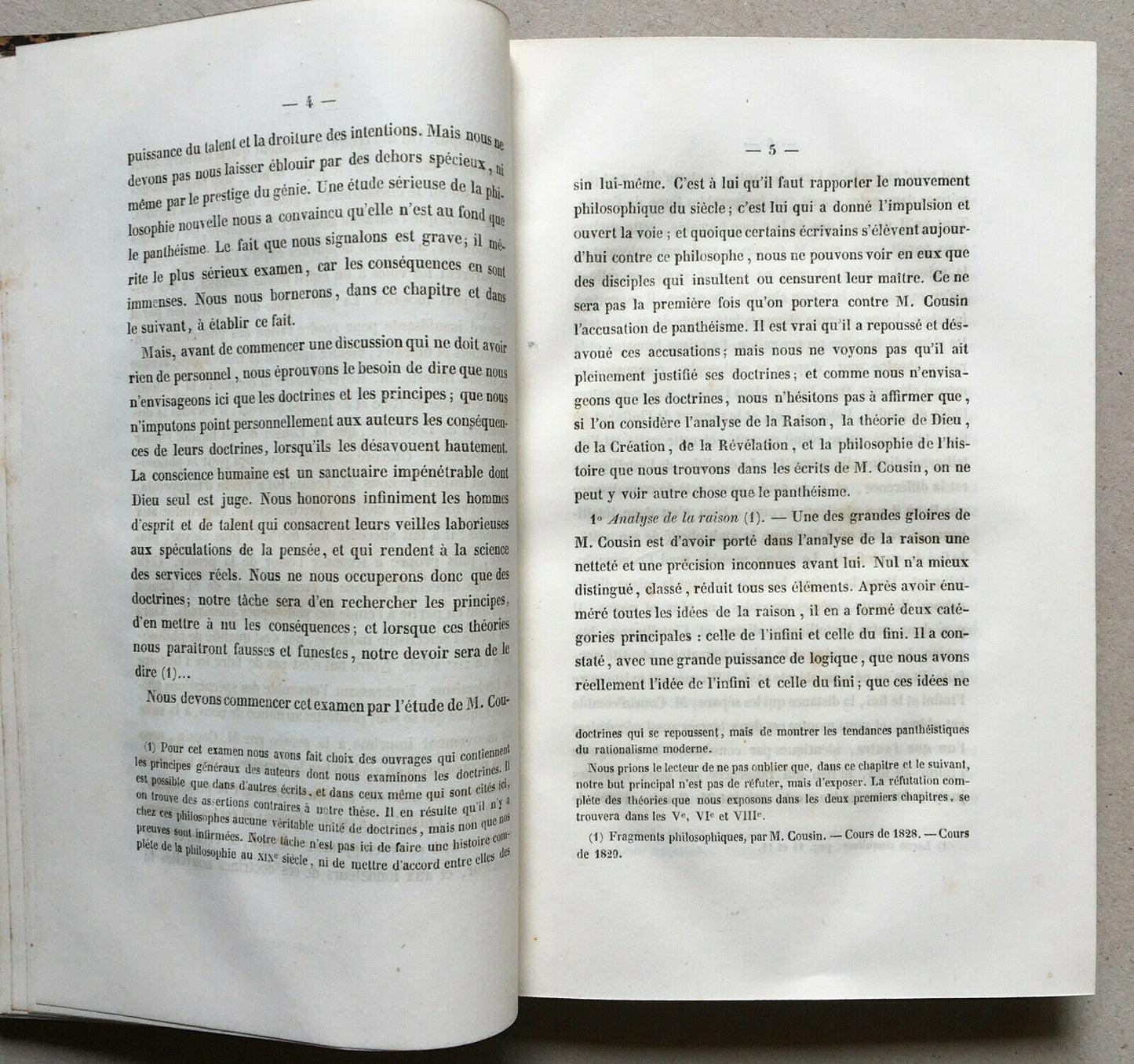 H. Maret — Essay on pantheism in modern societies — Sapia — 1840.