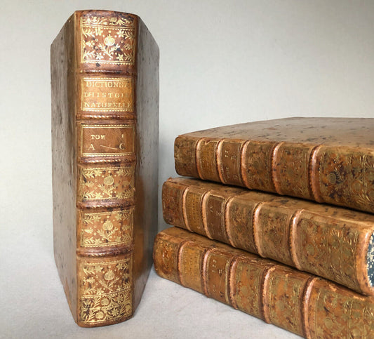 Valmont de Bomare — Dictionnaire histoire naturelle — 4 vol. in4° — Lacombe 1768