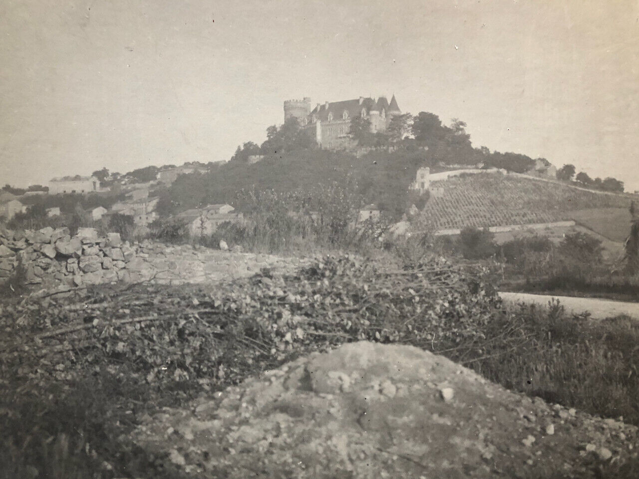 A. Daams — Château de Paulhac, vue générale — photographie originale — c. 1900.