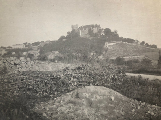 A. Daams — Château de Paulhac, vue générale — photographie originale — c. 1900.