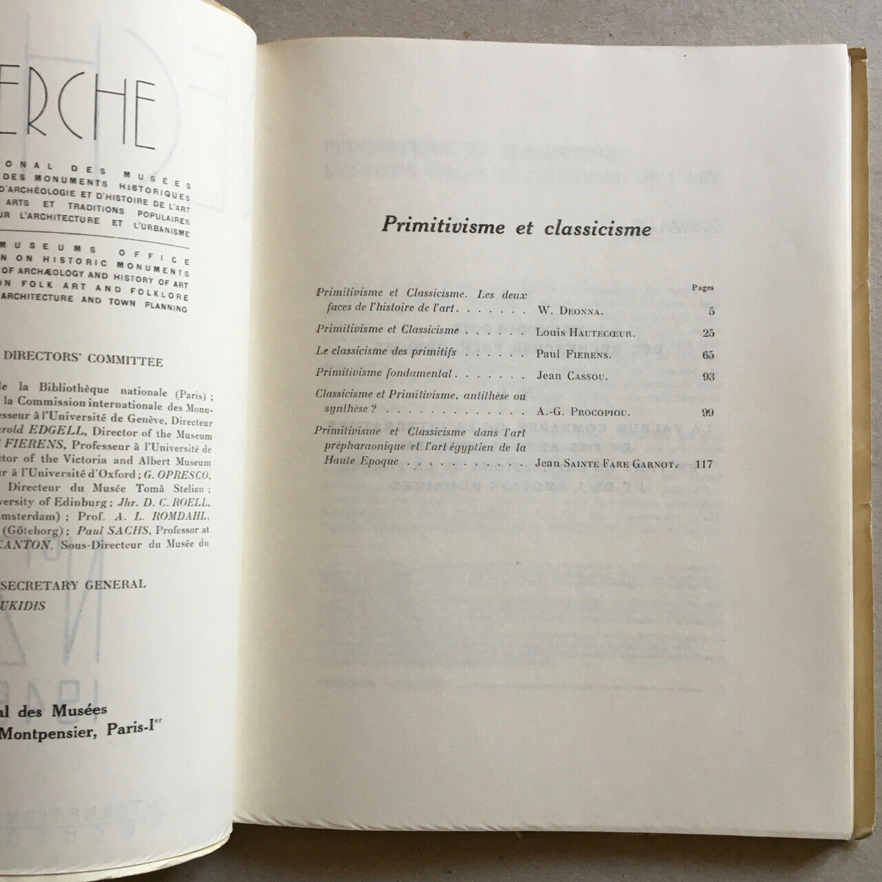 Recherche n° 2 — Primitivisme & classicisme, 2 faces histoire de l'art — 1946.