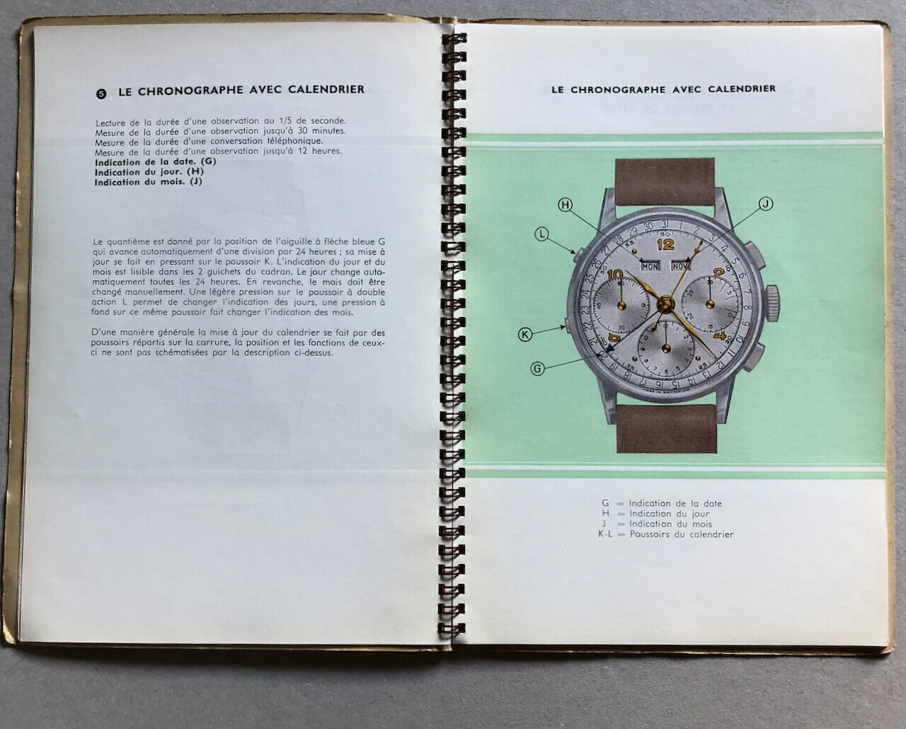 Les principaux types de chronographes — Fabricants suisses d'horlogerie — 1952.