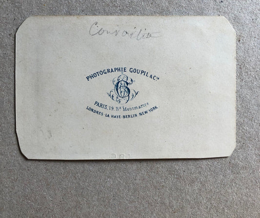 La Convoitise — Tableau photographié — CDV carte de visite — Goupil — c. 1865.
