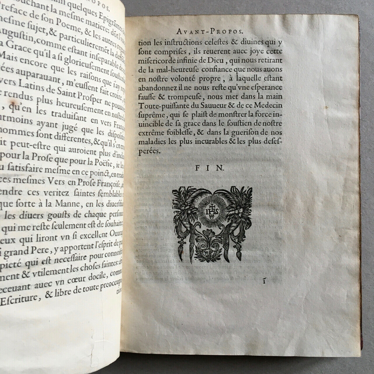 Lemaistre de Sacy — Poème de St Prosper contre les ingrats — Veuve Durand — 1647