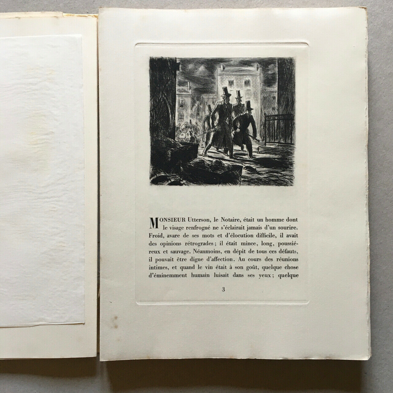 Stevenson — Dr. Jekyll &amp; Mr. Hyde — etchings / Jean Traynier — Chabassol 1947