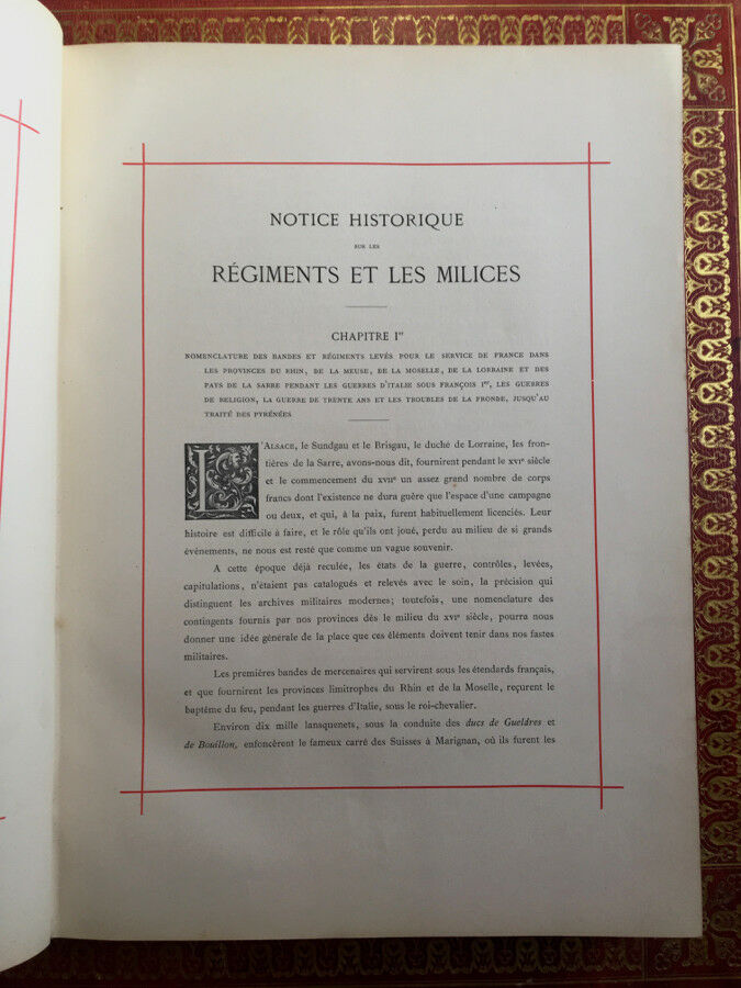 HENRY GANIER - COSTUMES RÉGIMENTS D'ALSACE AU XVIIe - ÉPINAL FROEREISEN - 1882