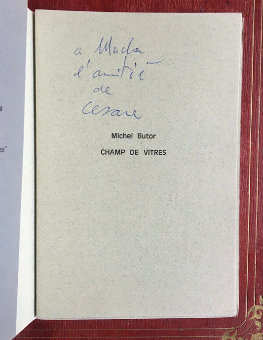 Cesare Peverelli, M. Butor, G. Limbour — catalogue expo signé à W. Mucha — 1969.