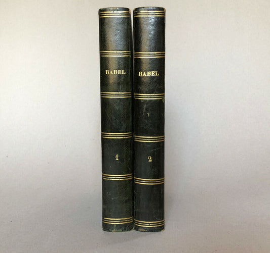 Balzac, Dumas, Méry … — Babel — collection of short stories — É.O. — Renouard — 1840.